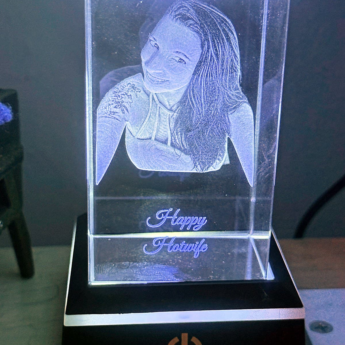 3D Crystal Photo Engraving