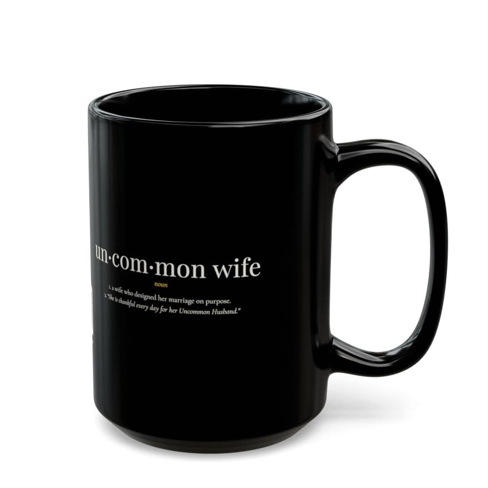 Uncommon Wife Definition Black Mug
