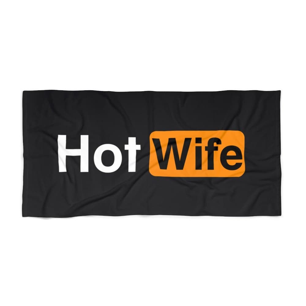 Hot Wife Parody Beach Towel