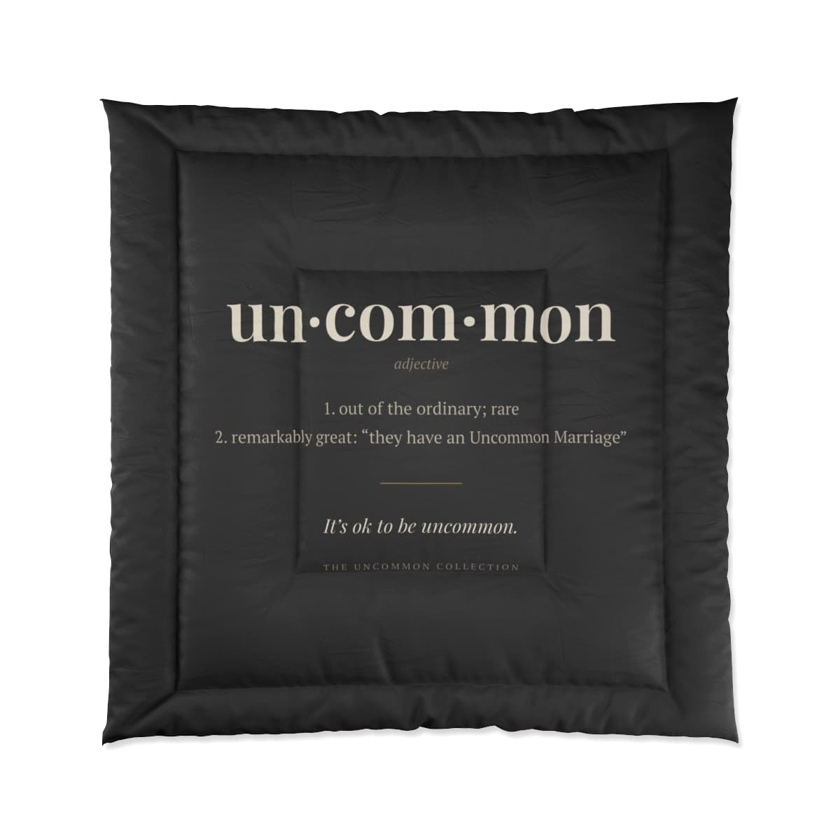 Uncommon Comforter, Black (Queen)