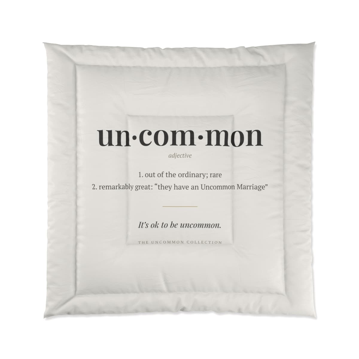 Uncommon Comforter, White (Queen)