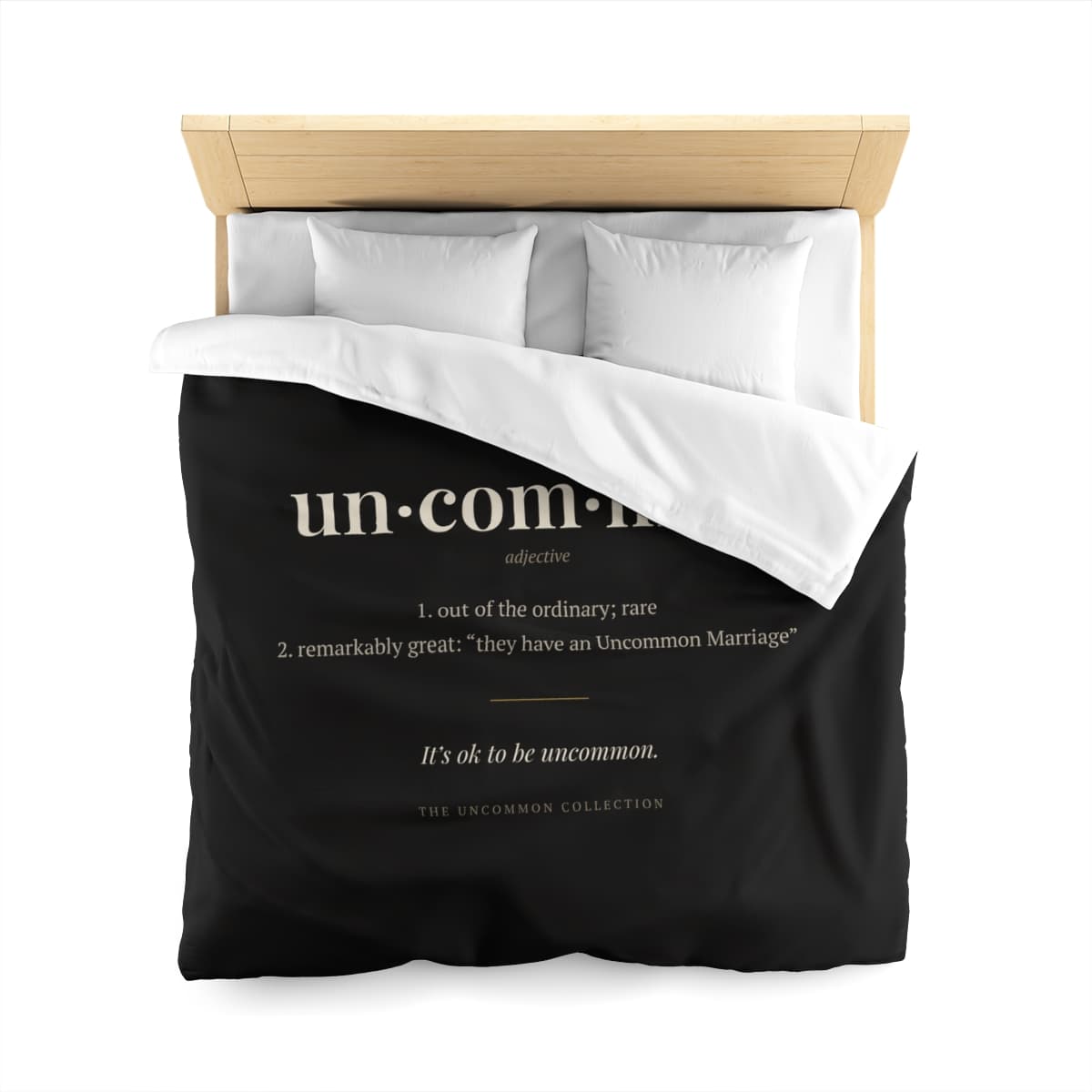 Uncommon Duvet Cover, Black (Queen)