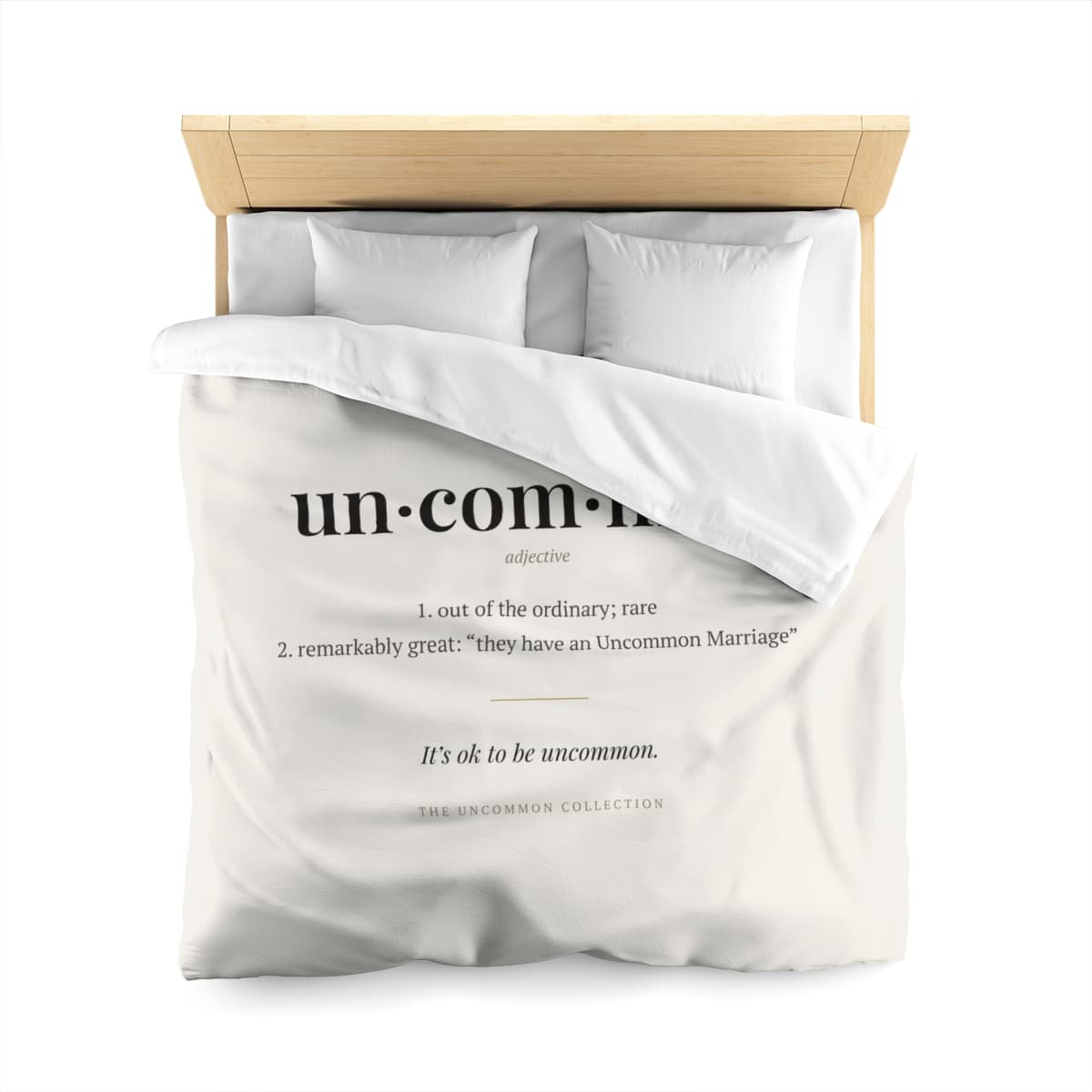 Uncommon Duvet Cover, White (Queen)