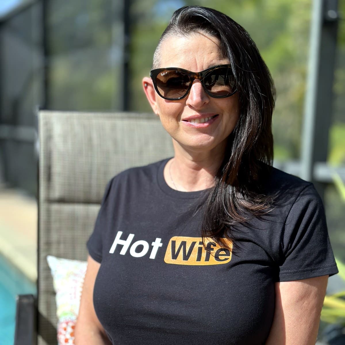 Hot Wife Parody Women's Fitted Tee