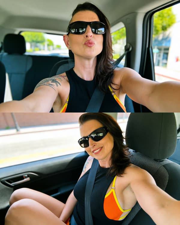 Happy Hotwife car selfie sunglasses — how do I tell my wife about Hotwife fantasy