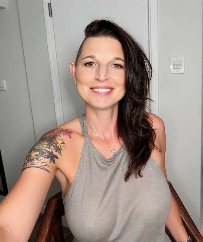 Happy Hotwife grey tank staircase — Hotwife vs swinging what is the difference