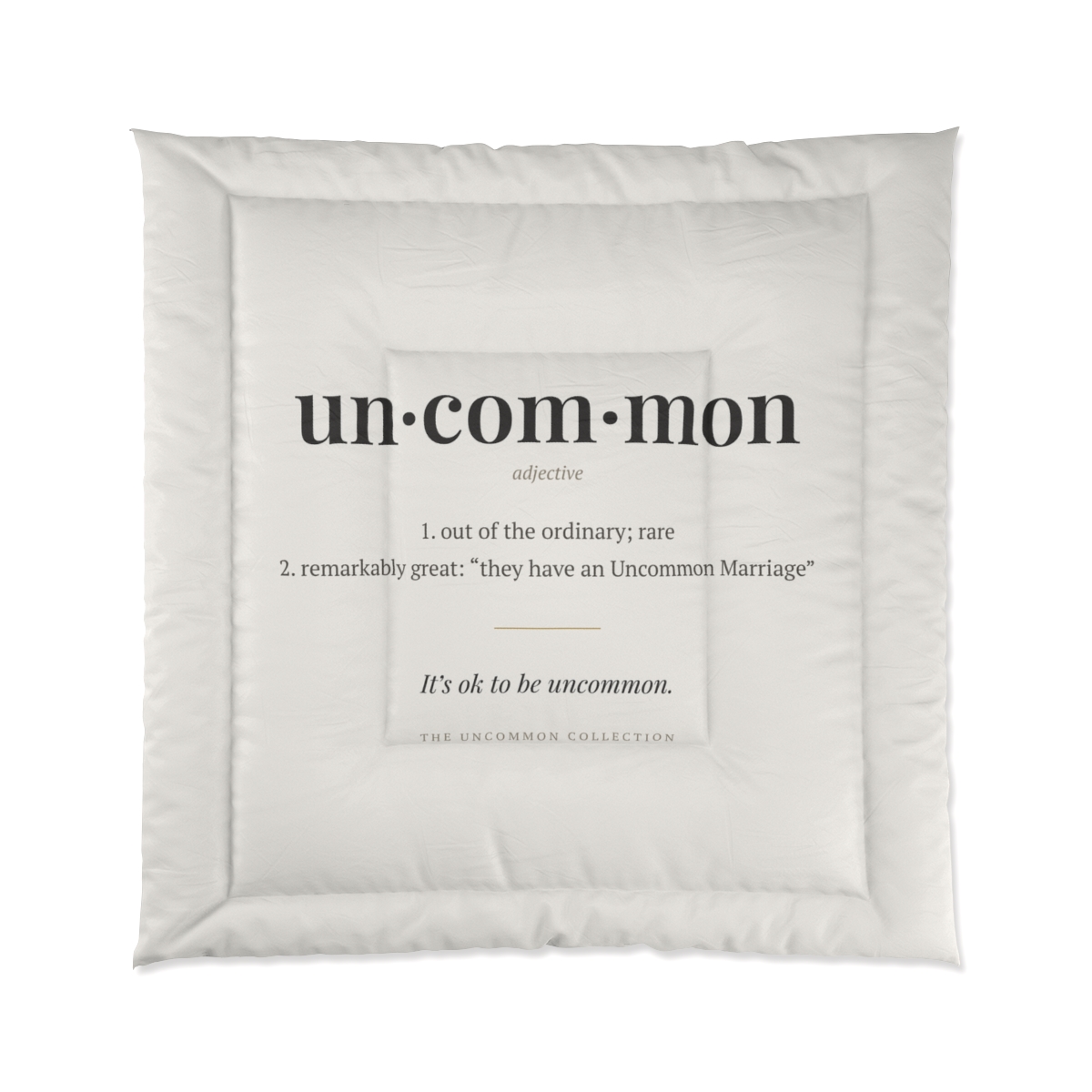 Uncommon Comforter, White (King)